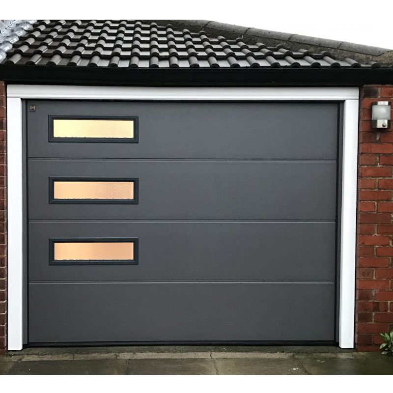 Smart electric Tilt up flat panel garage gatepull up Single Panelautomaticgarage door design