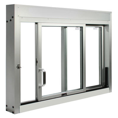 Aluminumsliding window with double glass system