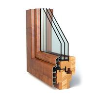 High Quality Custom Wood Grain Finish Aluminum Window Profile