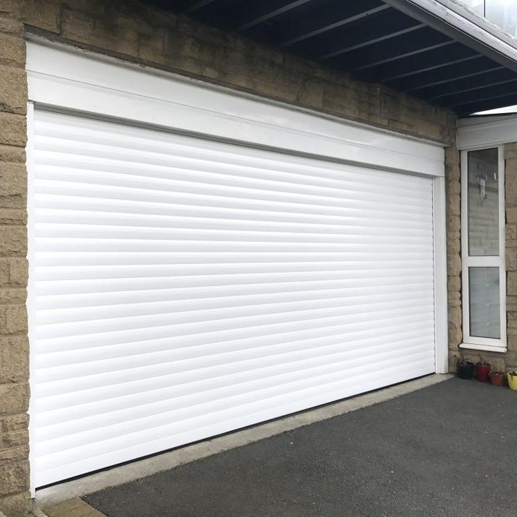 Residential electric aluminum roller shutter garage door