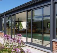 As2047 Residentialdouble glazed horizontal aluminium stacker sliding doors