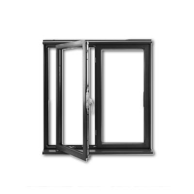 Casement Window Material Aluminum Frame Alloy Glazed Bathroom Swing Mullion Casement Window