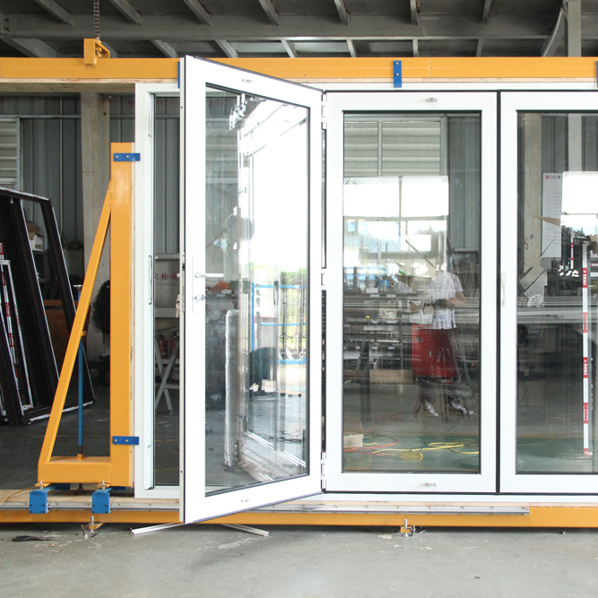 European style standard double glass thermal break insulated aluminum sliding door