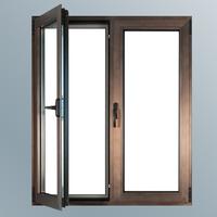 China Top Aluminum Quality Good Price Customized Color Double Casement Window