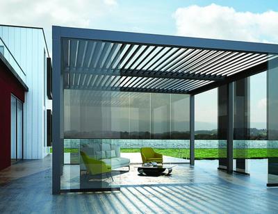 Portable modern outdoor awninglouvers roof aluminium pergola