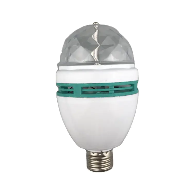 LedBall light Magical Music Smart Bulb2.8W B22 full color rotating lamp on stage