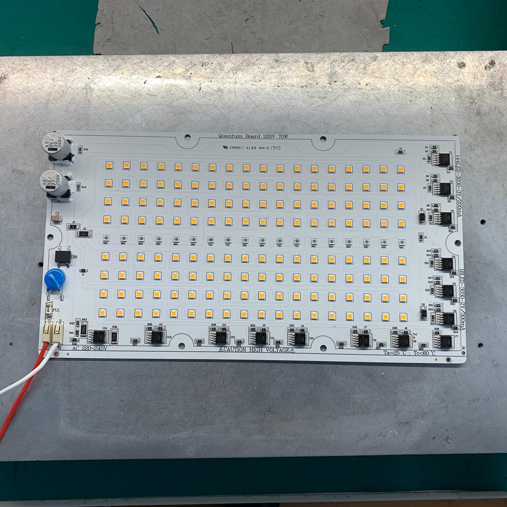 Triac SCR Dimmable 70W Driverless DOB AC LED PCBA 220V AC Horticulturing Lighting Board LM301B LED PCB board for Agro LED light