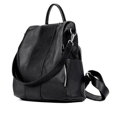 mochilas Hot Selling Design Custom Wholesale Women Teenagers Leather Backpack with Custom