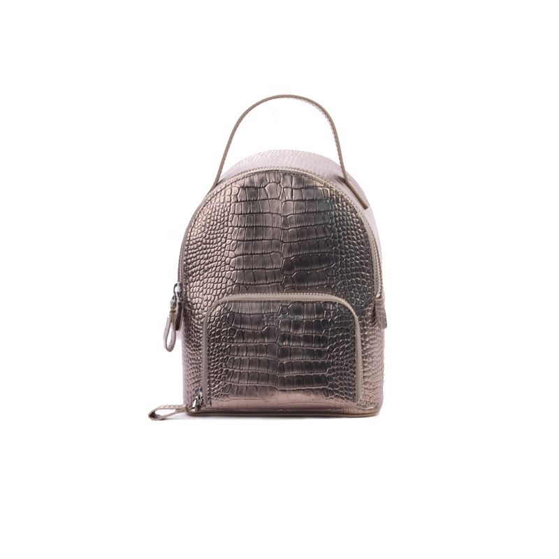 mochilas 2020 Newest Fashion PU Leather Girls Mini High Quality Python Backpack