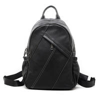 mochilas Men's Vintage Leather Backpack Laptop Bag
