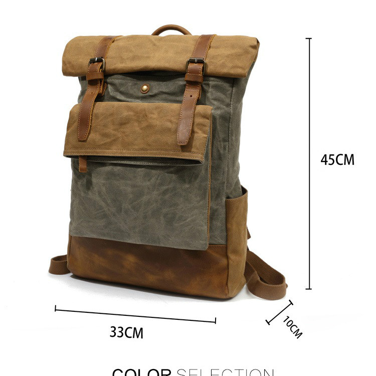mochilas Men Casual Vintage Canvas Backpack School Boys Design Waterproof Travel backpack