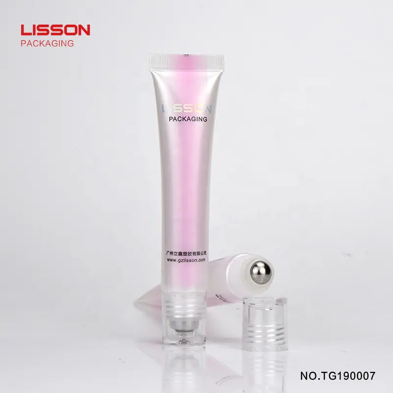 15ml Empty packaging eye cream tube Single Ball Roller Massage Lipgloss Tube