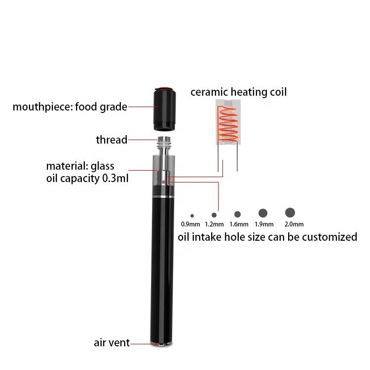Vaper Favorite Thick Oil Electronic Cigarette Quartz Coils Vap Cbd Vape Pen