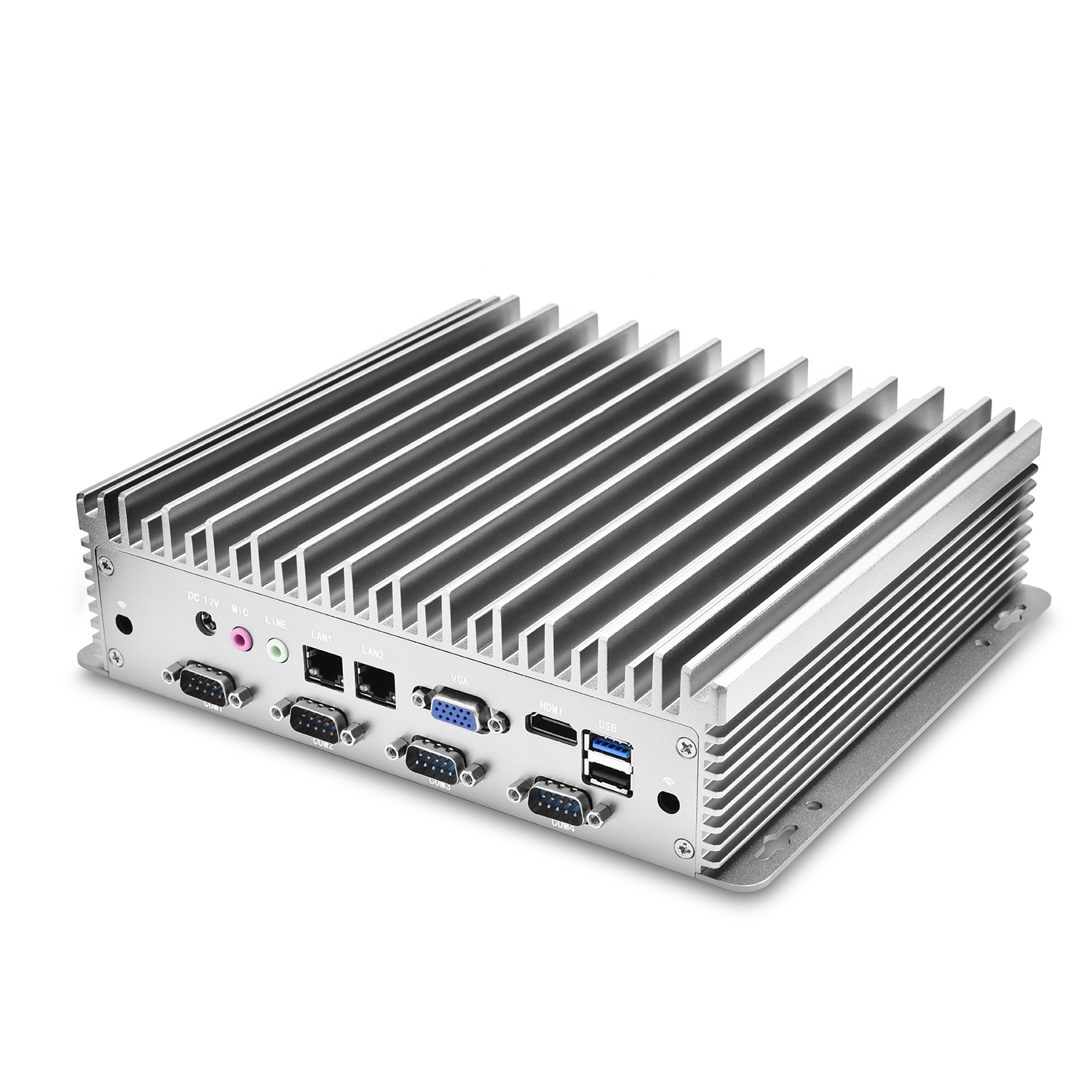 Industrial Computer PC 2 Lan Fanless PC All in one computer PC core i3 i5 i7