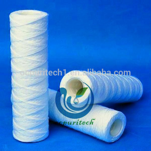 PP core Cotton string wound cartridge filter /pp spunpolypropylenee filter cartridge