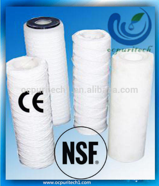 product-Ocpuritech-Micro wound filter cartridge PP yarn Cotton Fiberglass string water filters-img
