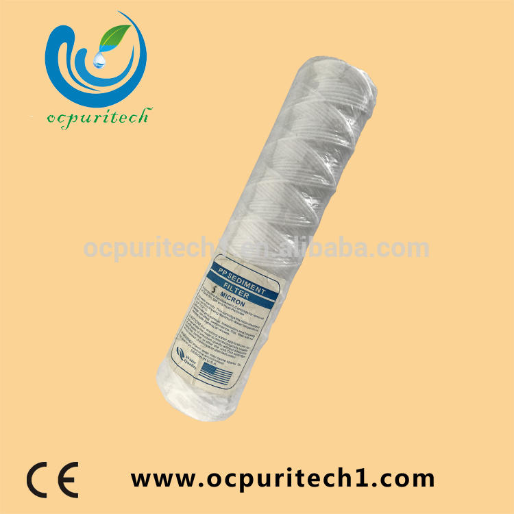 product-20 PP string wound water filter cartridge for water treatment plant-Ocpuritech-img-1