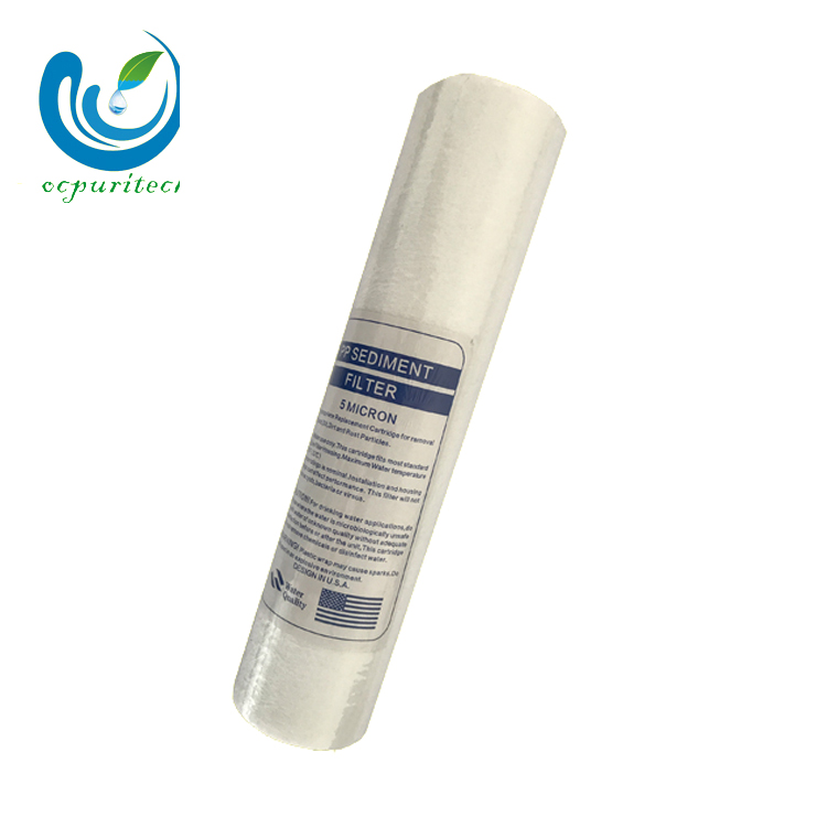 10 inch 5 micron pp melt blown filter cartridge for ro system