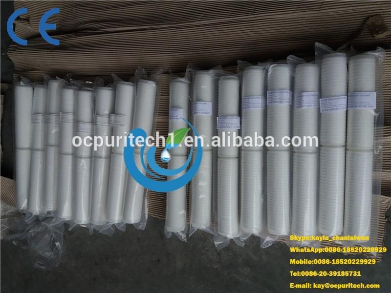 product-Ocpuritech-10 inches 20 inches Pleated Cartridge for RO systemPPUDFCTOPP Yarn-img