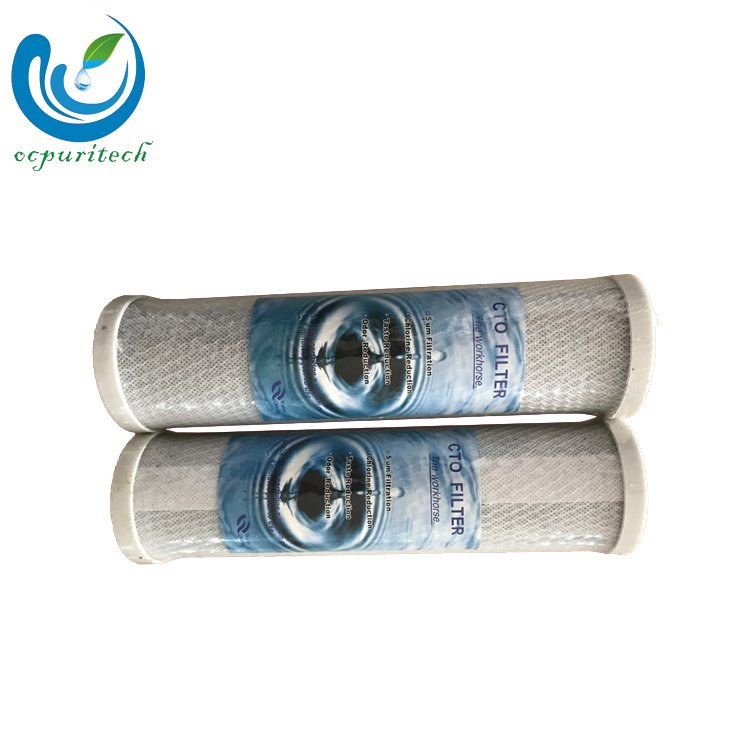 industrial CTO activated carbon water filter cartridge