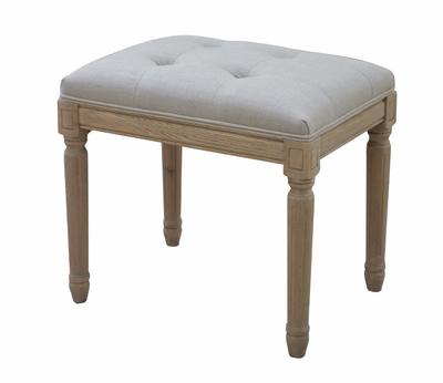 French-style Antique Wooden Upholstered Bench HL297S