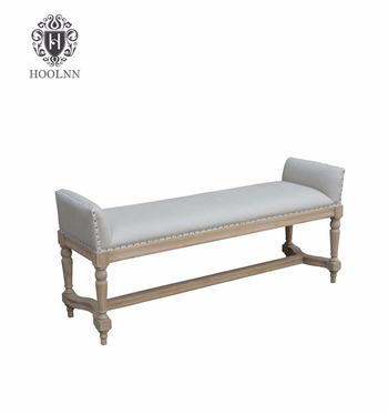 Antique Wooden Furniture Simon Upholstered Bench HL244