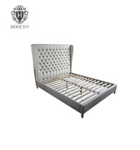 French style Antique Upholstered Wooden Bed HL006Q
