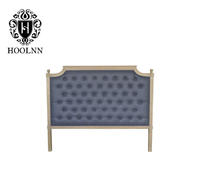 HL005Q-F22 French-style Antique Wooden Upholstered Luxurious Single Headboard