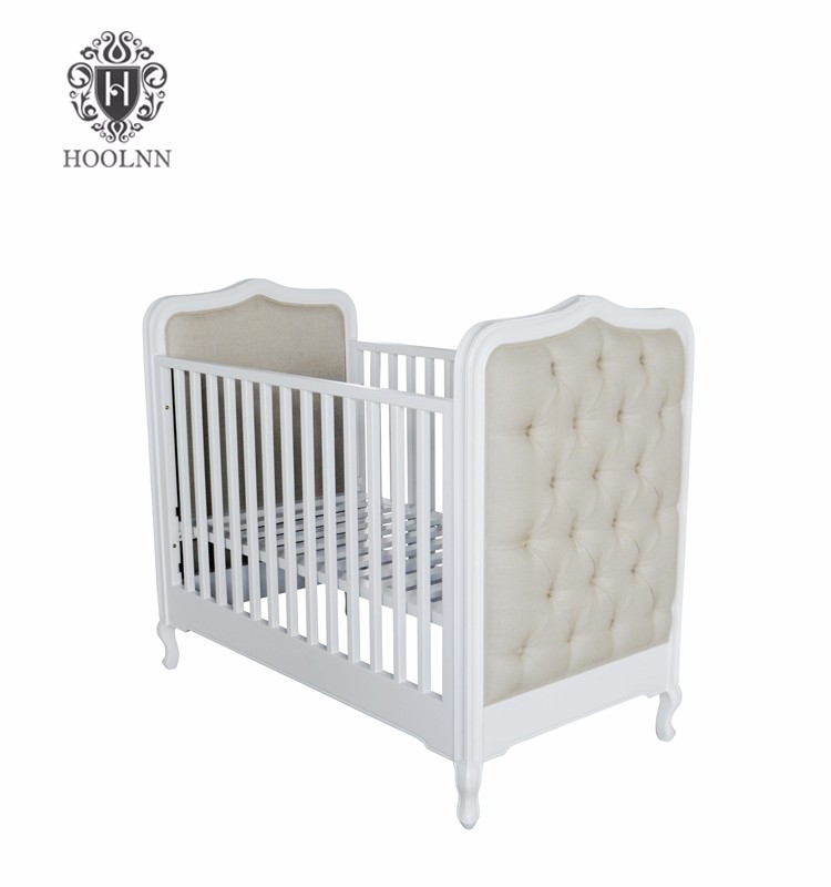 French Style Wooden Baby Crib Furniture HL049