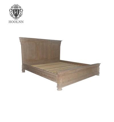 French style Antique Wooden Bed HL046Q