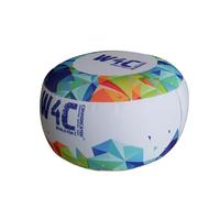 KCCE inflatable ottoman with customized printed fabric cover