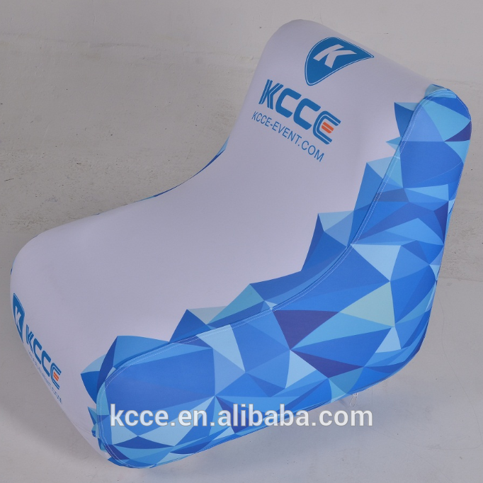 best promotion inflatable chair with customized printed cover for advertising