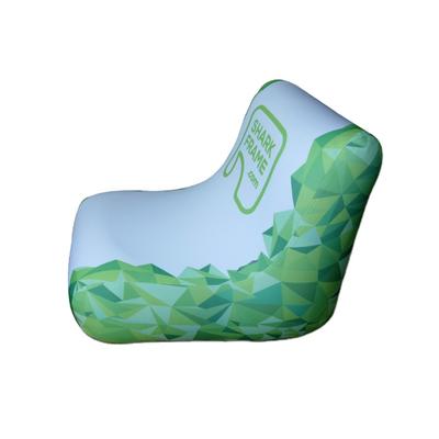 White inflatable air lounge sofa bed inflatable lazy boy LED light sofa chair