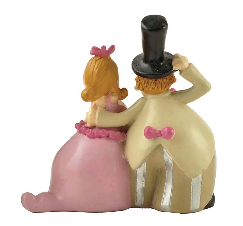 Factory Direct Supply Polyresin cartoon funnywedding cake topper figurine
