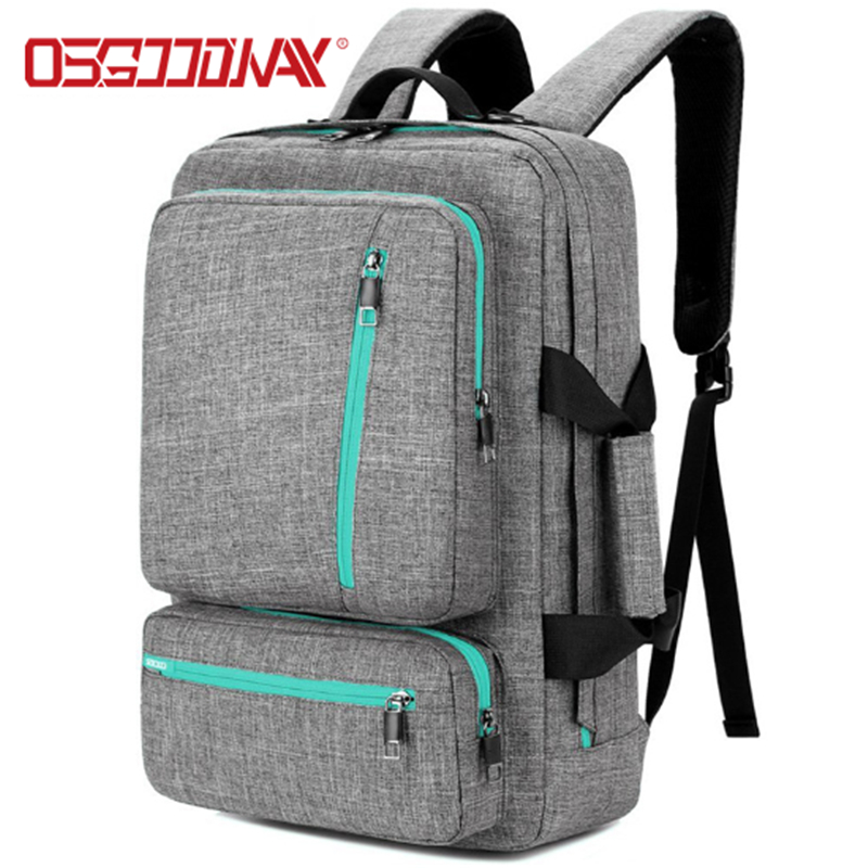 Osgoodway Multi-function Lightweight Fashionable 17 Inches Nylon Travel Laptop Backpack for Men Women
