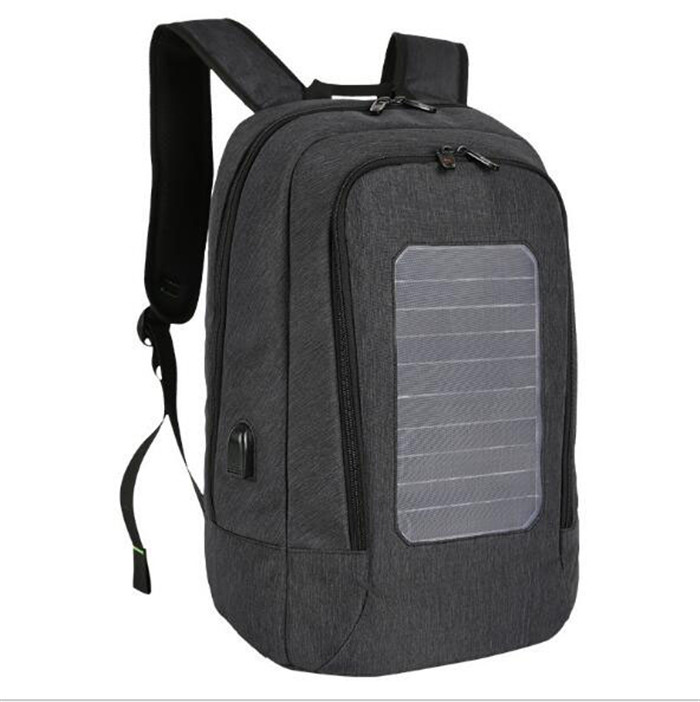 Osgoodway New Products Water Resistant Anti-Theft Solar Panel backpack with USB Charging Port or Laptop compartment