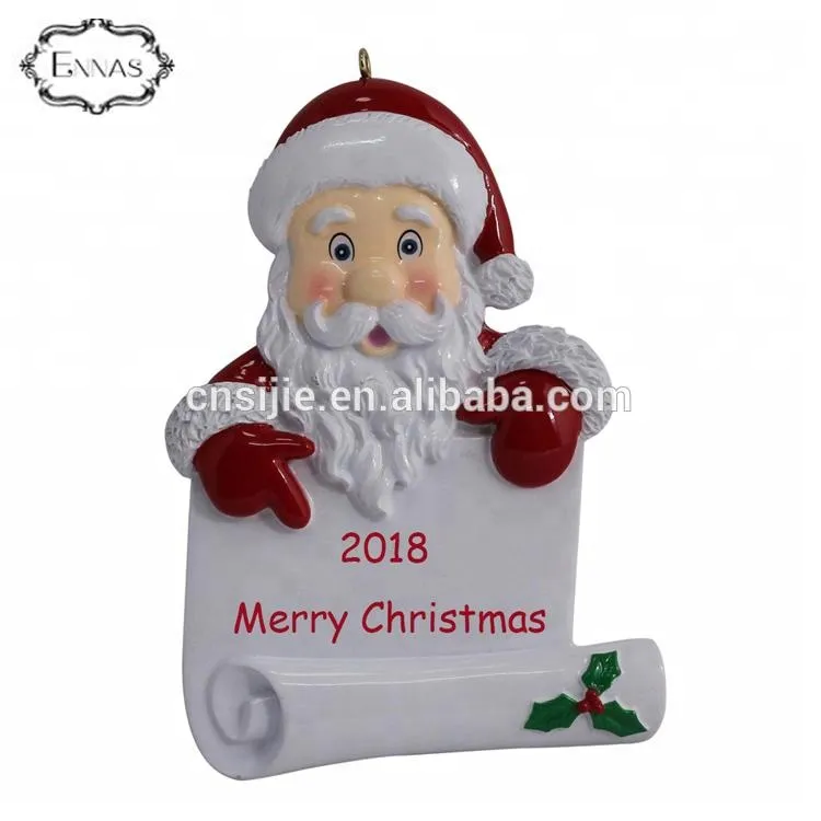 Festival decoration resin craft personalized xmas ornaments christmas