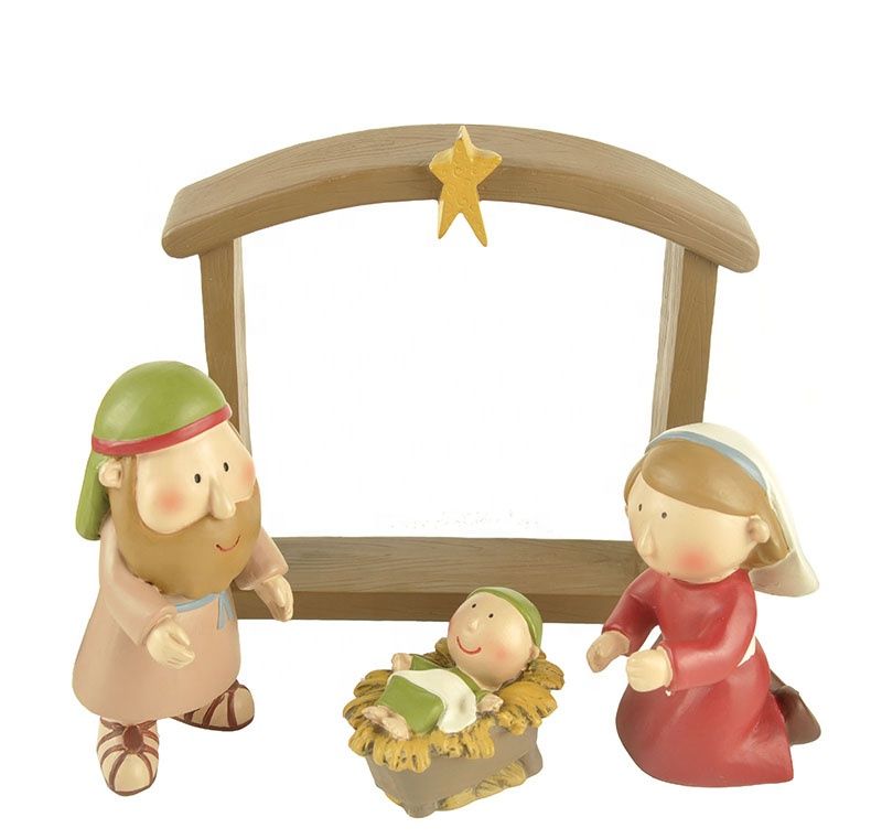 Ready Products Hot Sale Polyresin Christian Nativity Set of 10pcs Craft for Decoration