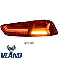 VLAND manufacturer for car lamp for Lancer Ex Evo taillight 2010-2018 tail light plug and play with sequential indicator