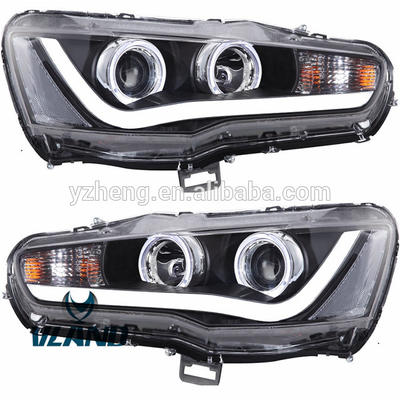 VLAND factory accessory for Car Headlight for LANCER EVO X LED Head light for 2008 2010-2018Head lamp with demon eyes