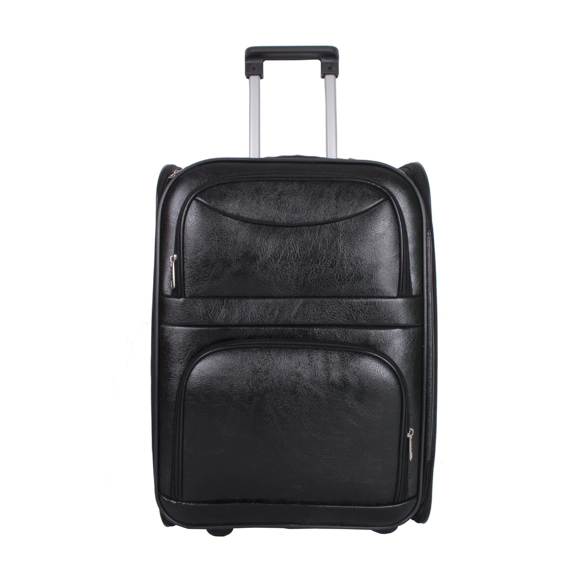 Artificial Leather Travel Luggage Real Genuine Leather Business trip Trolley Luggage Bag