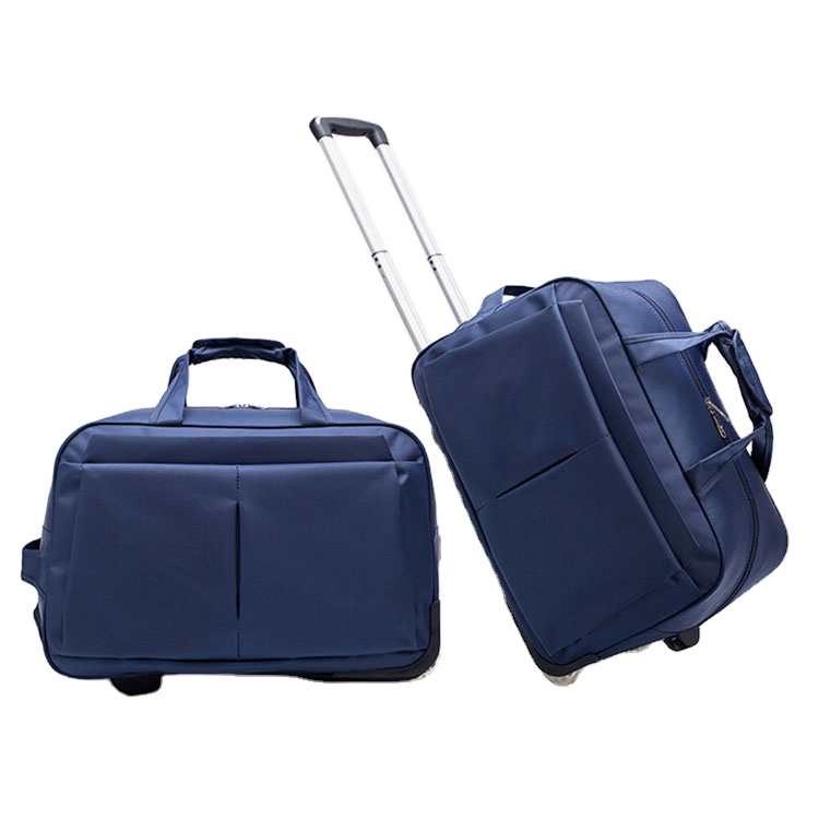 Large Capacity Wheeled Travel Duffle Bag Trolley Luggage Suitcase