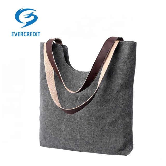 Fashion Lady handbag women shoulder bag high quality canvas leisure tote bag for shopping