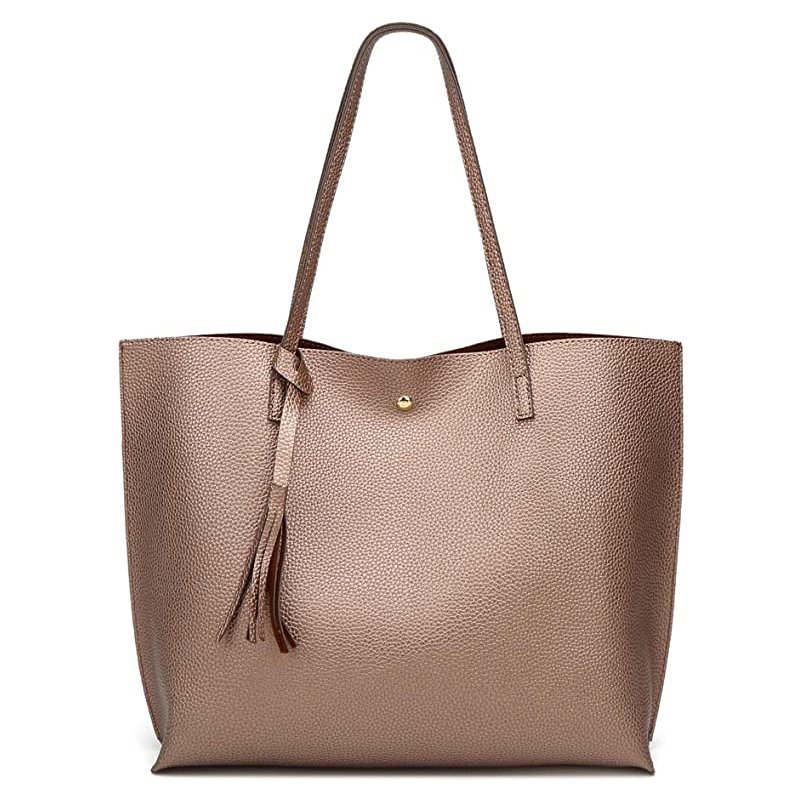 2020 New Fashion Soft Faux Leather Tote Shoulder Bags Handbags for Women
