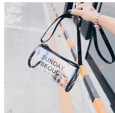 China Promotional Fashion Women Clear Shoulder Bags PVC Clutch Handbag Pouch