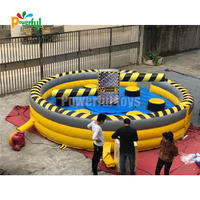 inflatable wipeout/inflatable wipeout machine for trampoline park