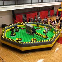 Factory price mechanical inflatable meltdown wipeout machine game for sale