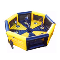 Inflatable wipeout meltdown game for park