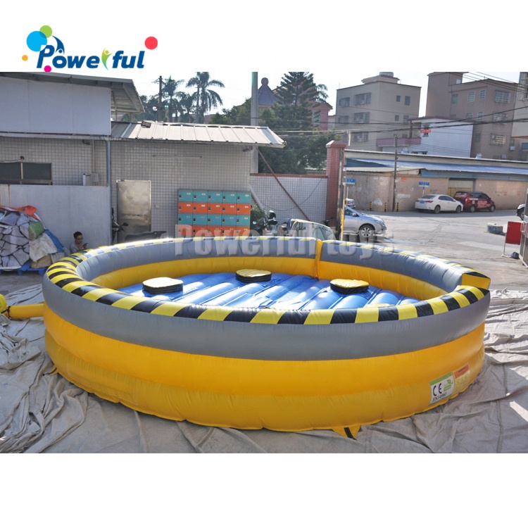 Inflatable wipe out trampoline 7m diameter trampoline park game