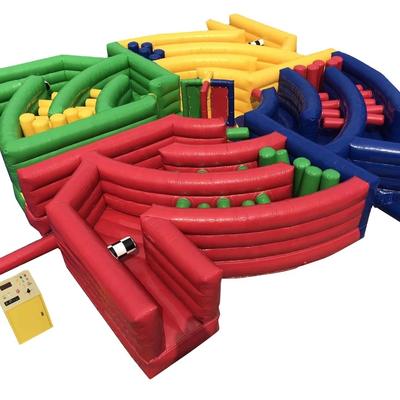 Inflatable wipeout obstacle course game , inflatable meltdown game ,Electro-mechanical game